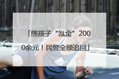 熊孩子“氪金”2000余元！民警全额追回
